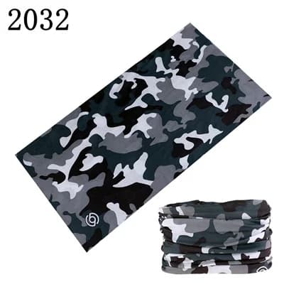 Camouflage sans couture magique Bandana cache-cou Paisley bandeau cyclisme pêche Tube visage bouclie