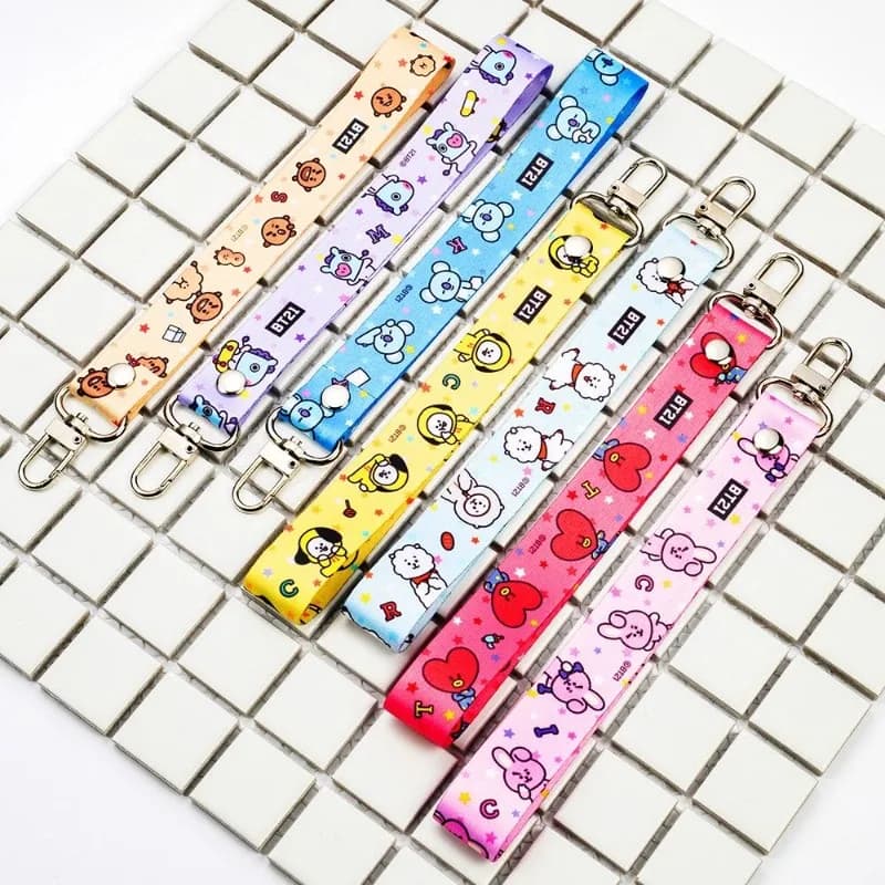 Lanière de téléphone BT21 Koya Shooky Tata Cooky Mang, créative, de haute qualité, imprimé anime car