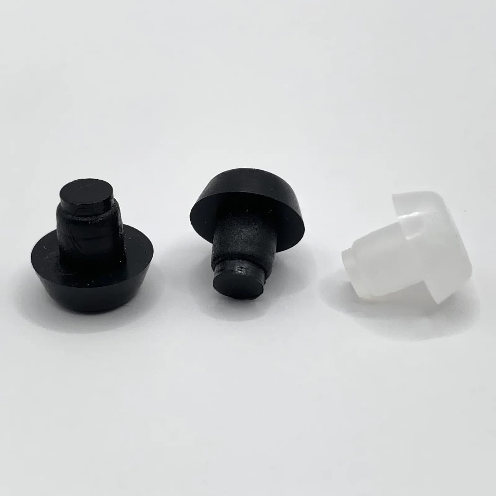 50 pièces 6mm dessus en verre meubles de Table pare-chocs intégré avec tige en caoutchouc trou de vi