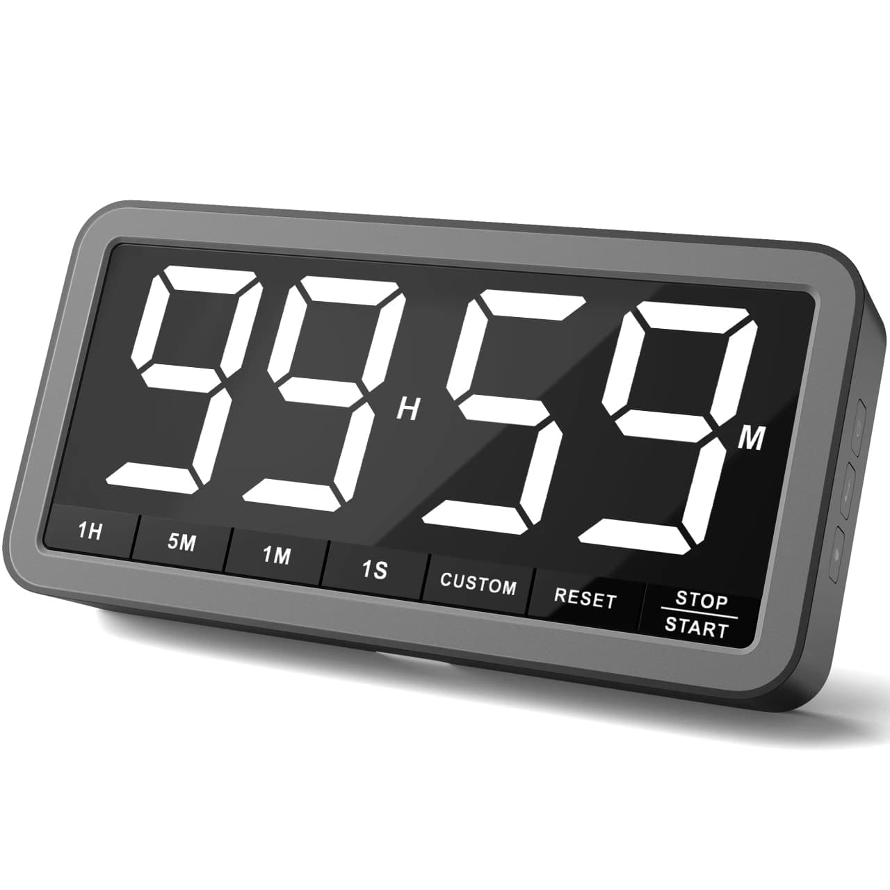 Minuteur de cuisine numérique LED rechargeable VOCOO, grand format, portable, magnétique, avec compt