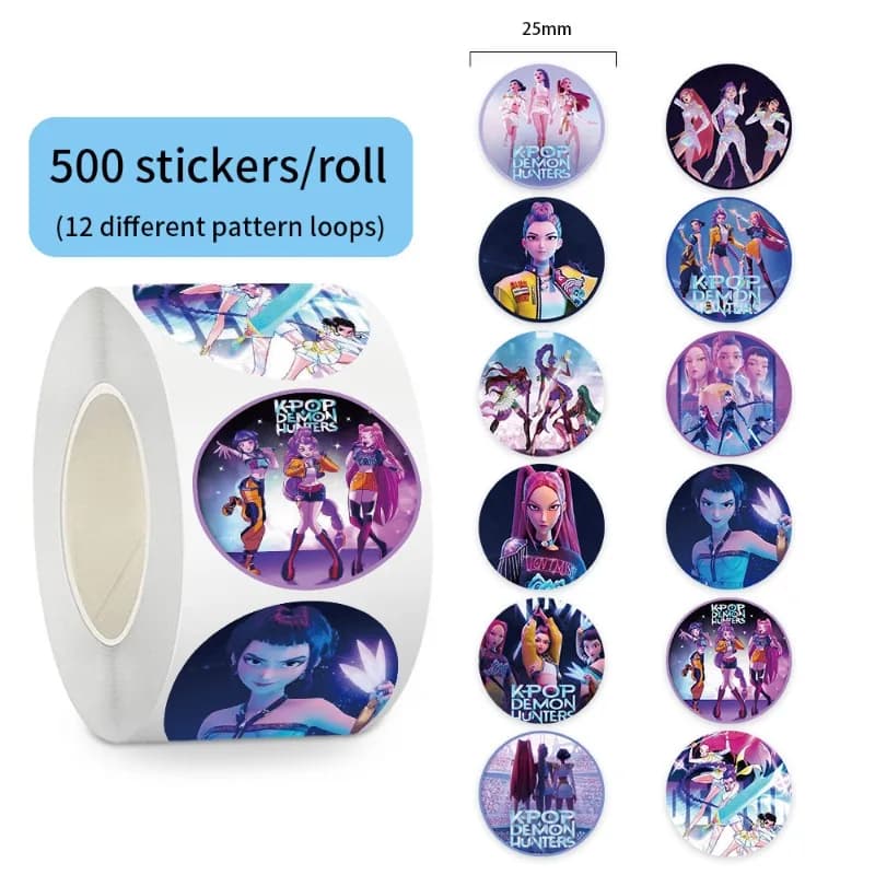 500 autocollants populaires sur le thème du tigre, anime et K-Pop, imperméables, pour scrapbooking, 