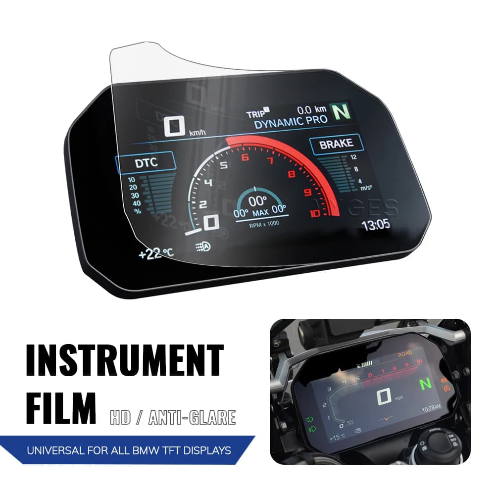 Film de Protection d'écran pour écran TFT de moto, Film d'instrument pour BMW S1000XR S1000R M1000XR