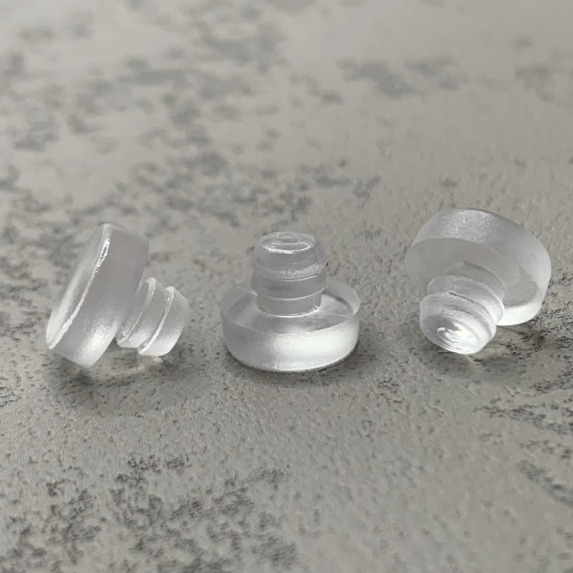 Bouchons de trou de vis en caoutchouc Transparent, 50 pièces/lot, 6.5mm, bouchon de tige en caoutcho