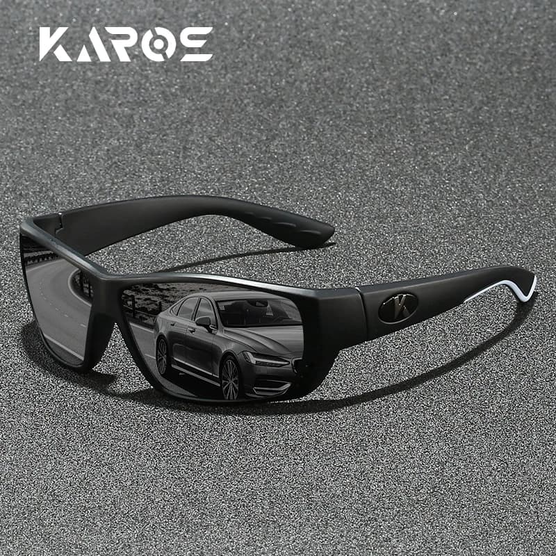 Lunettes de soleil polarisées de sport avec protection UV400 pour le cyclisme, la course à pied et l