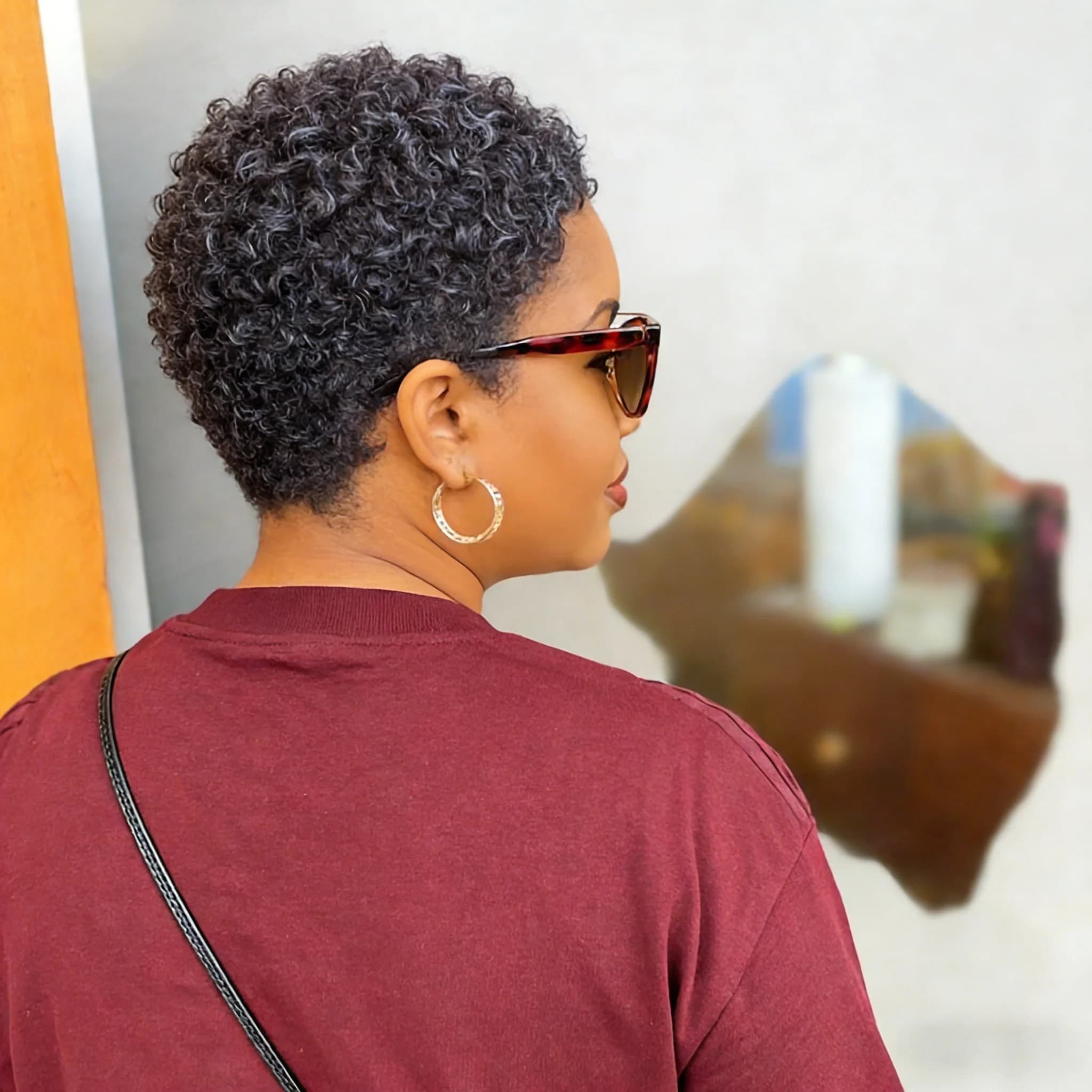 Perruque Pixie en cheveux humains, perruques courtes Pixie pour femmes, perruque entièrement fabriqu