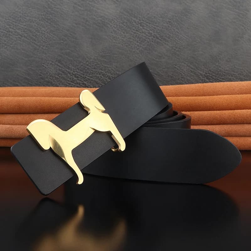 Haute qualité en acier inoxydable cheval glisser boucle hommes ceintures 3.8 cm de large en cuir vér