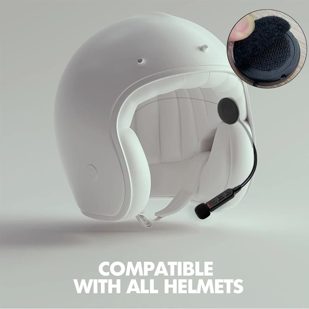 Casque de moto sans fil Bluetooth BT30, BT5.3, casque d'équitation, téléphone de sauna, anti-interfé