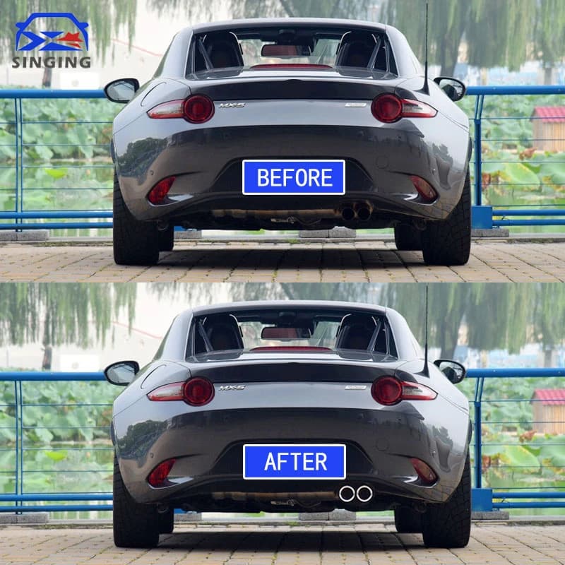 Pour Mazda MX5 MX-5 Miata 2015-2023, embout de silencieux d'échappement en acier inoxydable, accesso
