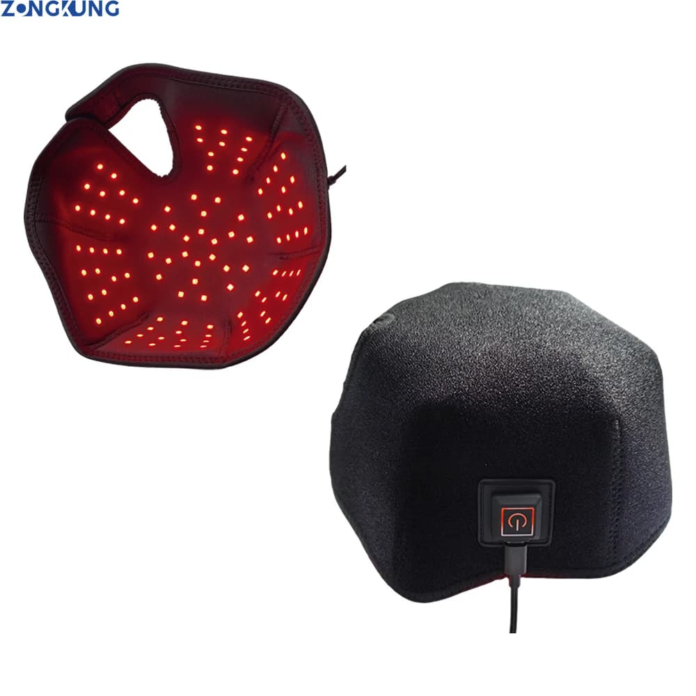 Casquette de luminothérapie LED 100 pièces, lumière rouge et infrarouge 660nm et 850nm, pour la repo