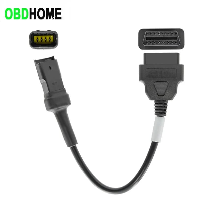 Câble de moto OBD pour Ducati, câble de Diagnostic à 4 broches, adaptateur 4 broches vers OBD2 16 br