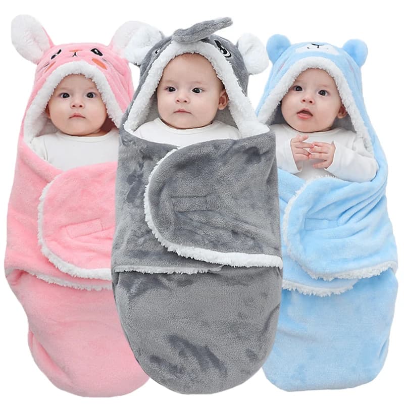 Sacs de couchage doux pour bébé, couvertures chaudes d'automne et d'hiver pour nouveau-né, cocon de 