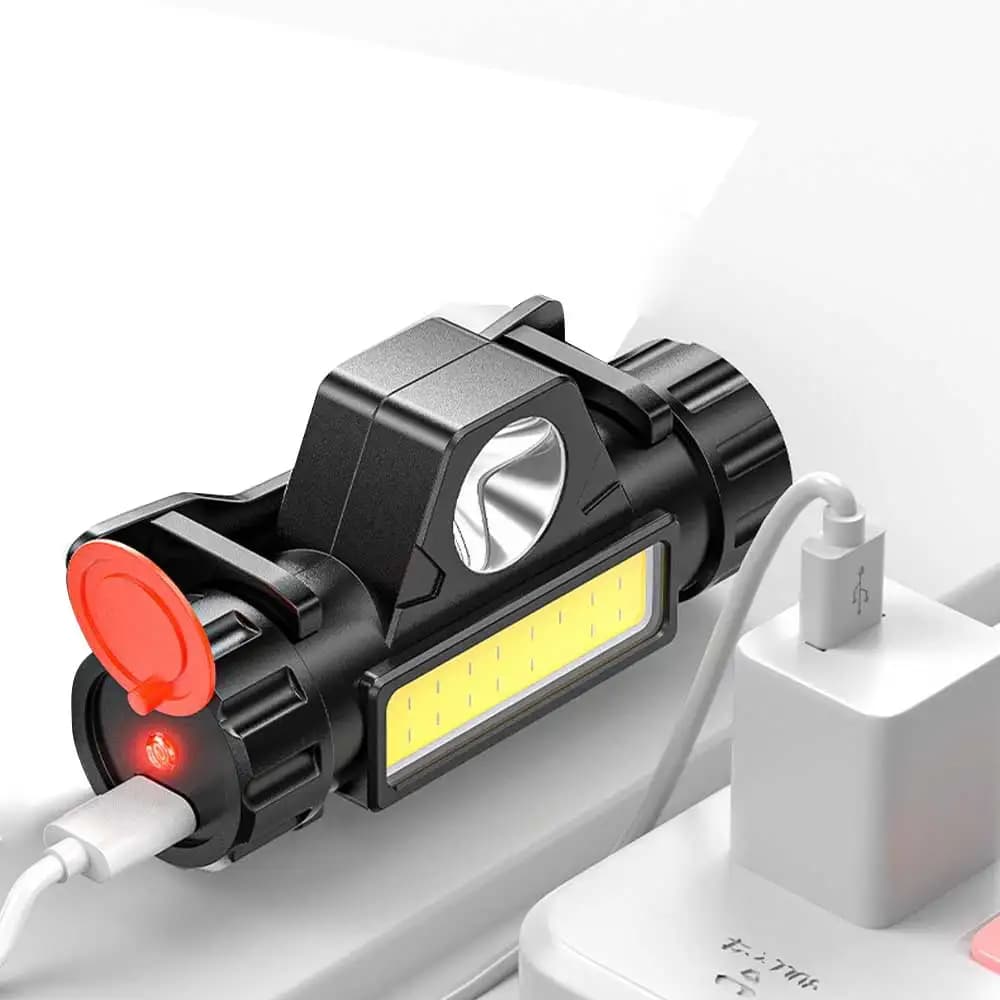 LED blanc Portable lumière Bracelet sangle nuit cyclisme course pêche lampe Bracelet USB lampe de po