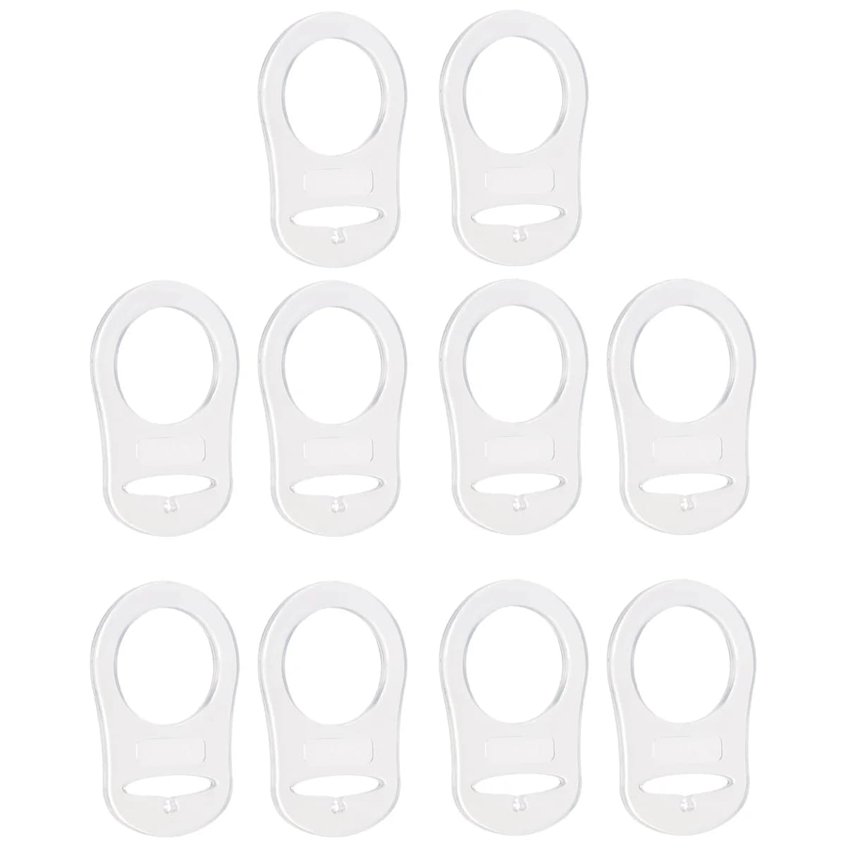 Anneau en silicone pour porte-sucette Mam, 10 pièces, bouton, mannequin, clip, adaptateur transparen