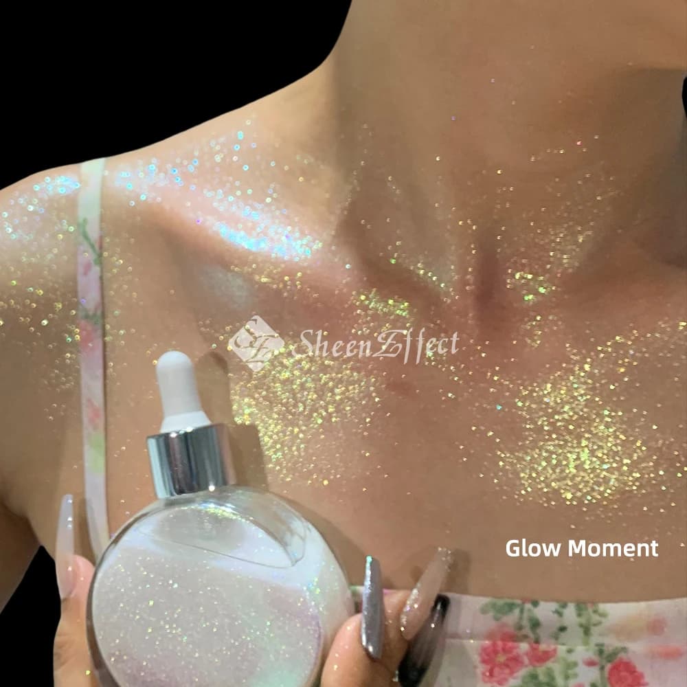 Sheeneffect-Maquillage à paillettes pour le corps et le visage, huile sèche de diamant, surligneur s