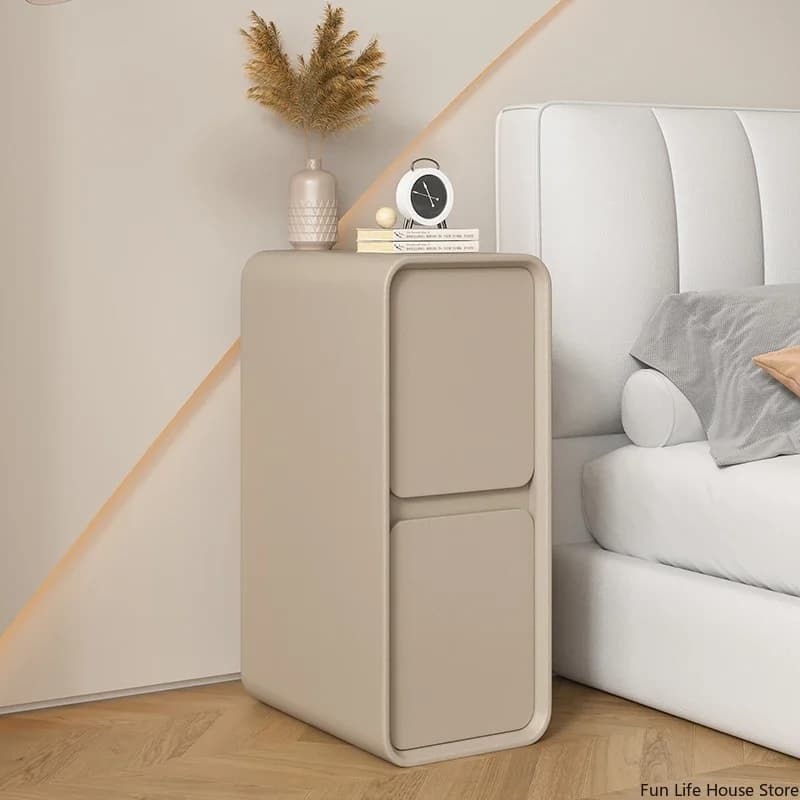 Table de chevet minimaliste moderne, style français, petit espace ultra-étroit, mini armoire latéral