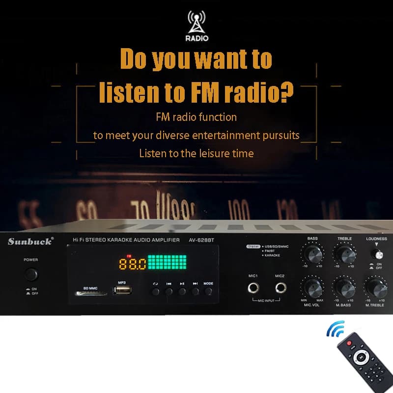 Amplificateur de son d'écran dynamique Bluetooth, stéréo HiFi, numérique, maison, voiture, karaoké, 