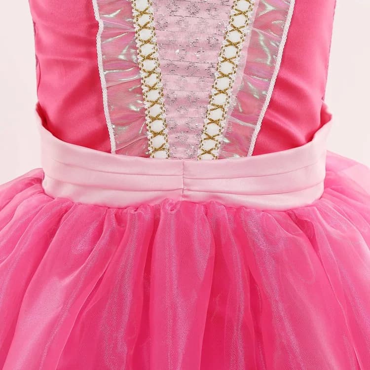 Robe Disney La Belle au Bois Dormant Aurora pour filles, déguisement fantaisie pour fête d'anniversa