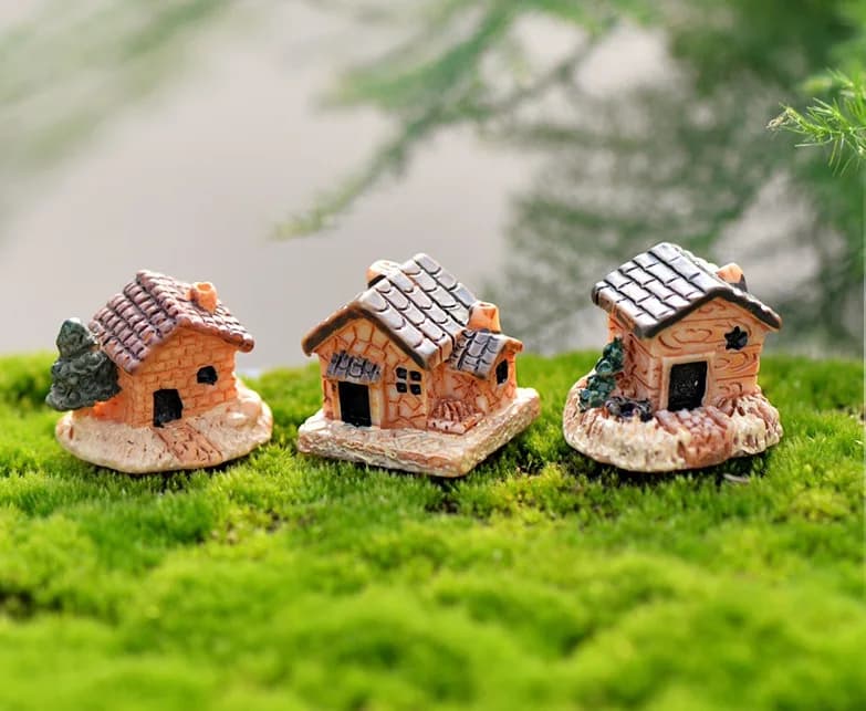 Accessoires de jardin féerique à monter soi-même, Statue d'ornement Miniature, Figurines pour Pot de