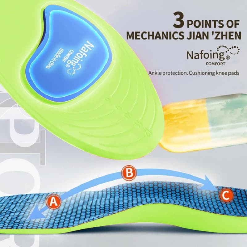 Semelles orthopédiques pour pieds, semelle intérieure de Sport absorbant les chocs pour chaussures, 