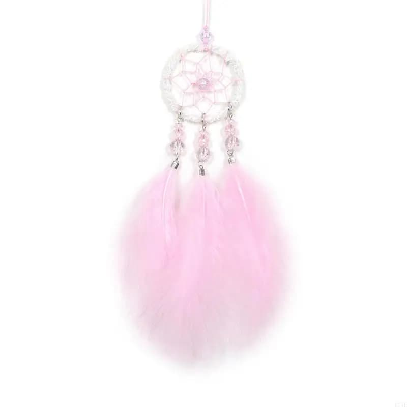 Plume perles capteur de rêves suspendu pendentif tenture murale décor ornement pour la maison filles