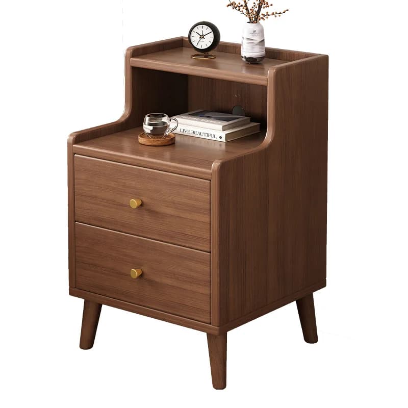 Table de chevet moderne de Style chinois, Table de chevet étroite en bois massif avec tiroir de rang
