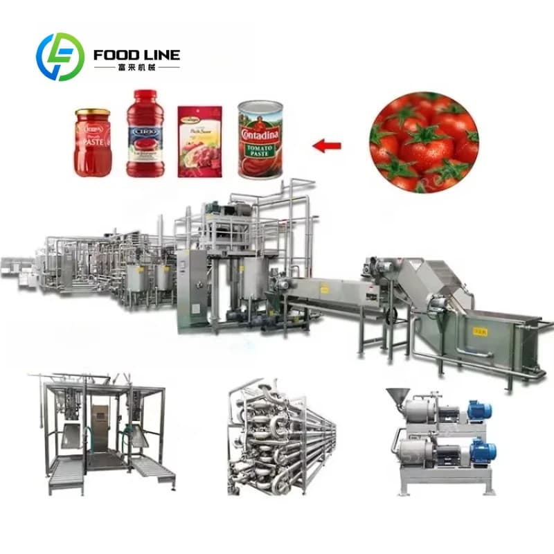 Ligne de production de machines automatiques personnalisées pour la fabrication de pâte et de sauce 
