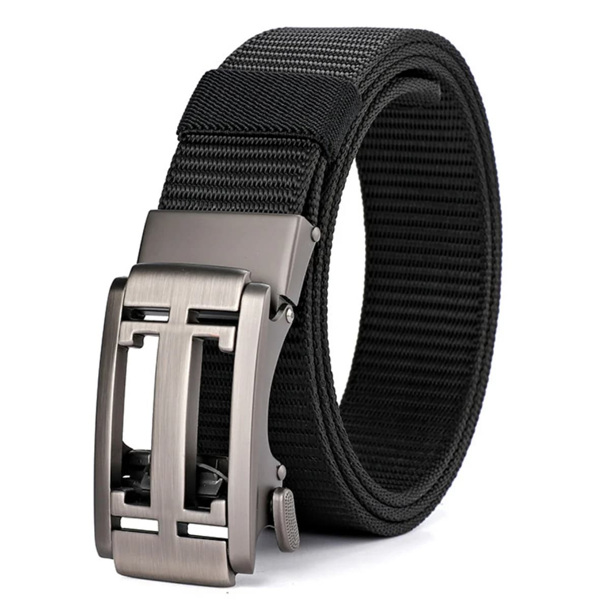 Ceinture tactique unisexe 4 mm d'épaisseur 3,5 cm de large ceinture en toile décontractée ceinture à