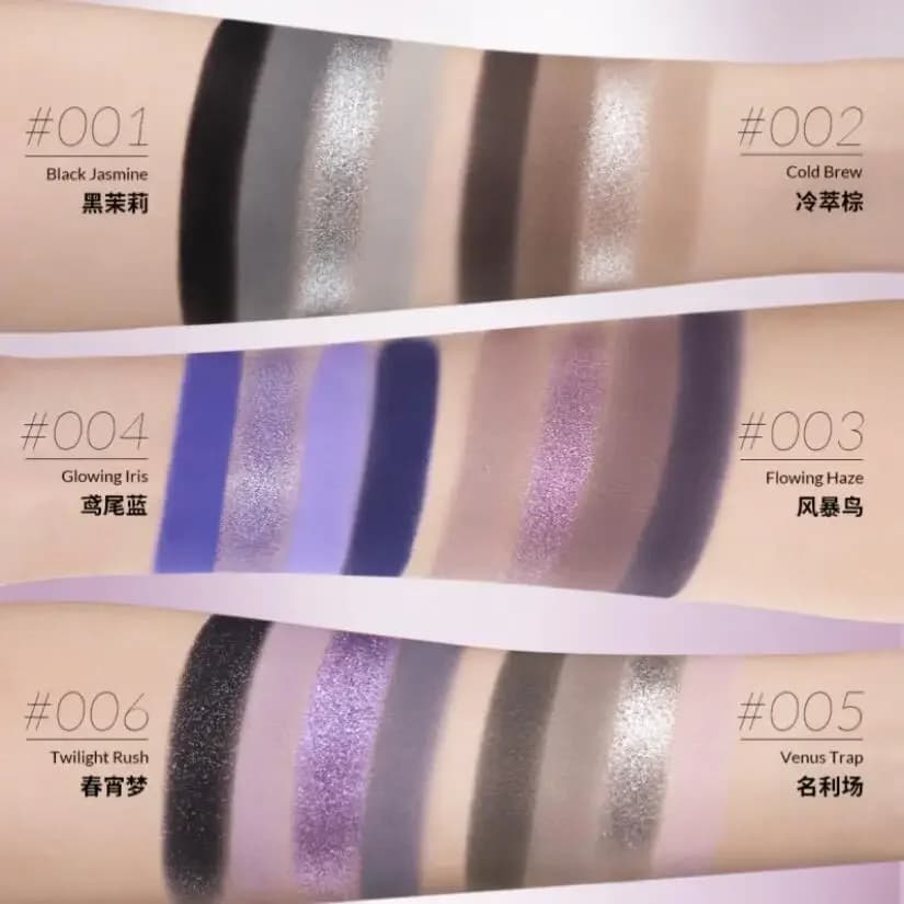 Kaleidos maquillage paillettes fard à paupières Palette 4 couleurs haute pigmentation miroitant Mono