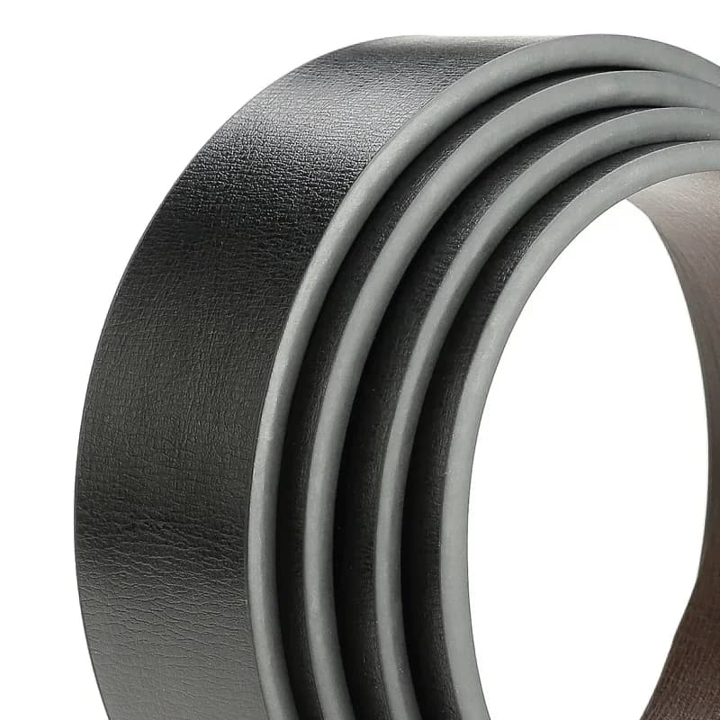 Nouveaux hommes ceintures en cuir PU ceintures Double face hommes mode sans boucle ceintures de haut