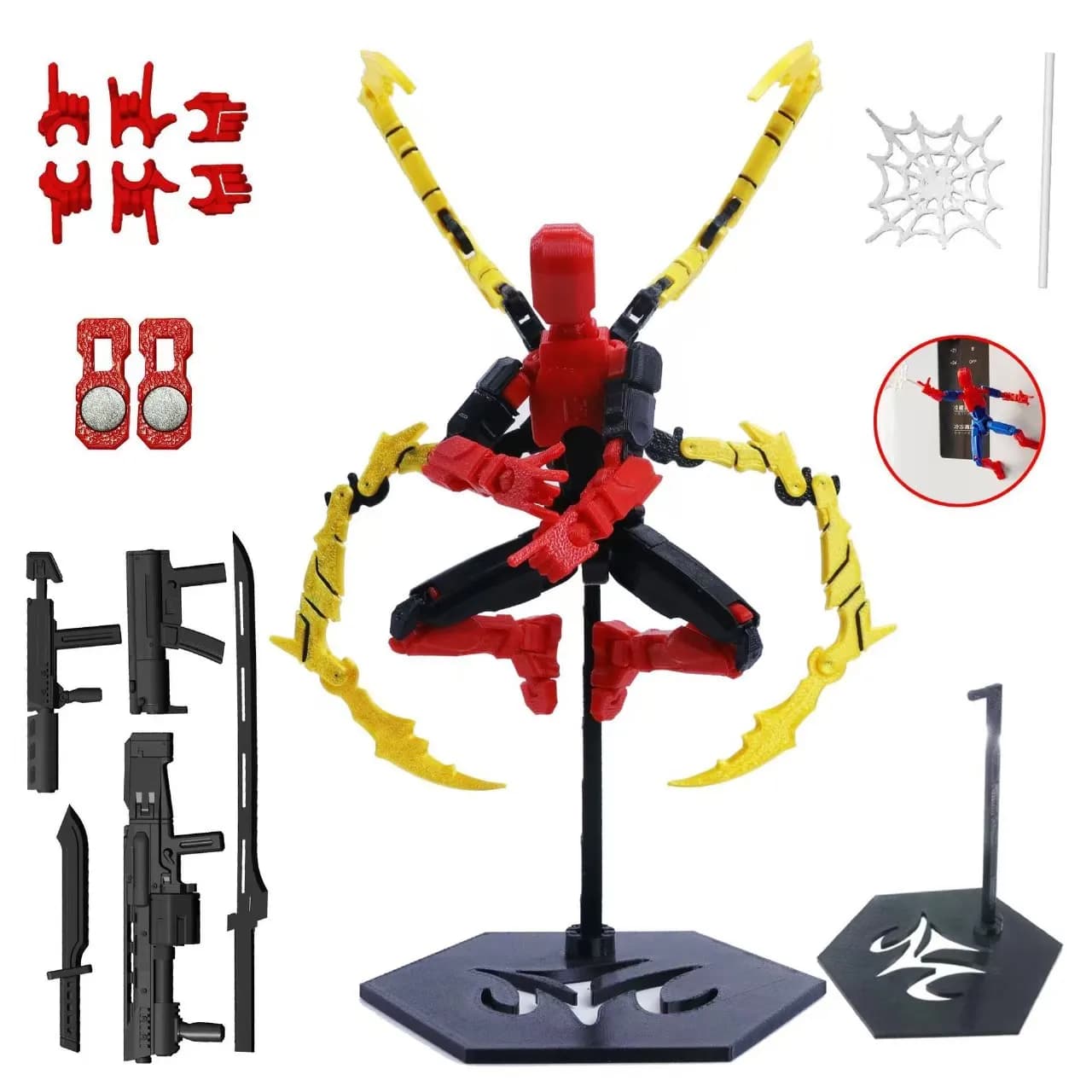 Modèle de pieuvre articulé imprimé en 3D, style scientifique, cadeau imprimé en 3D, figurine créativ