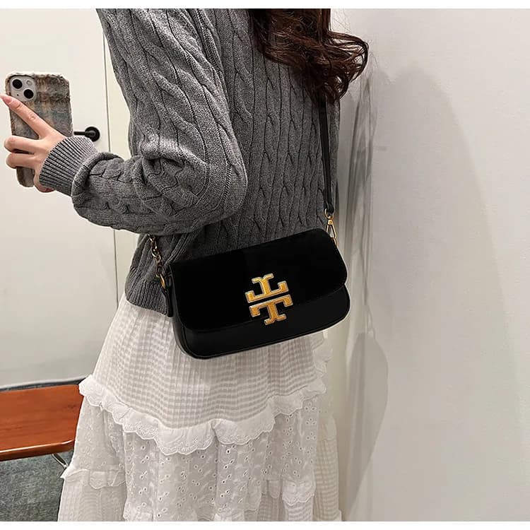 Nouveau sac à bandoulière carré vintage haut de gamme pour femme, sac à main polyvalent 2-en-1 avec 