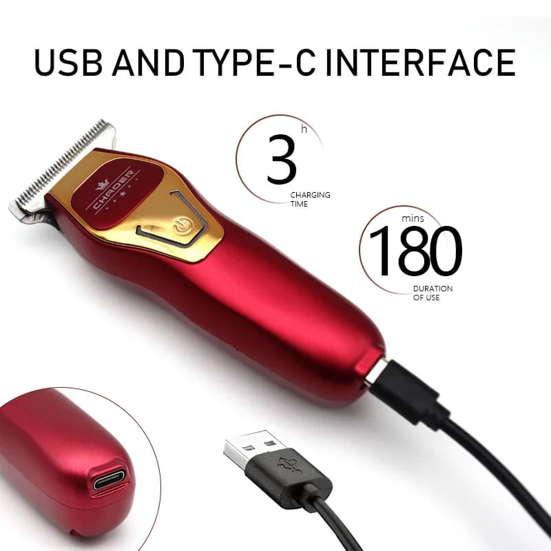 CHAOER A97 tondeuse à cheveux professionnelle pour hommes 0 mm tête rasée tondeuse à cheveux Machine