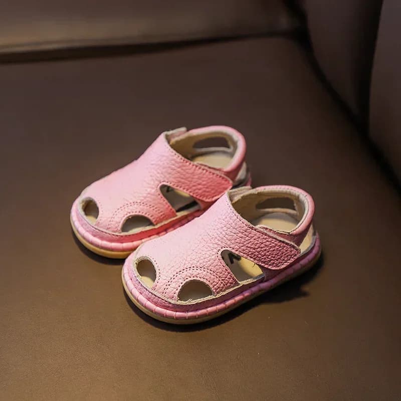 Sandales d'été pour bébés filles et garçons, chaussures Anti-collision pour tout-petits, sandales de