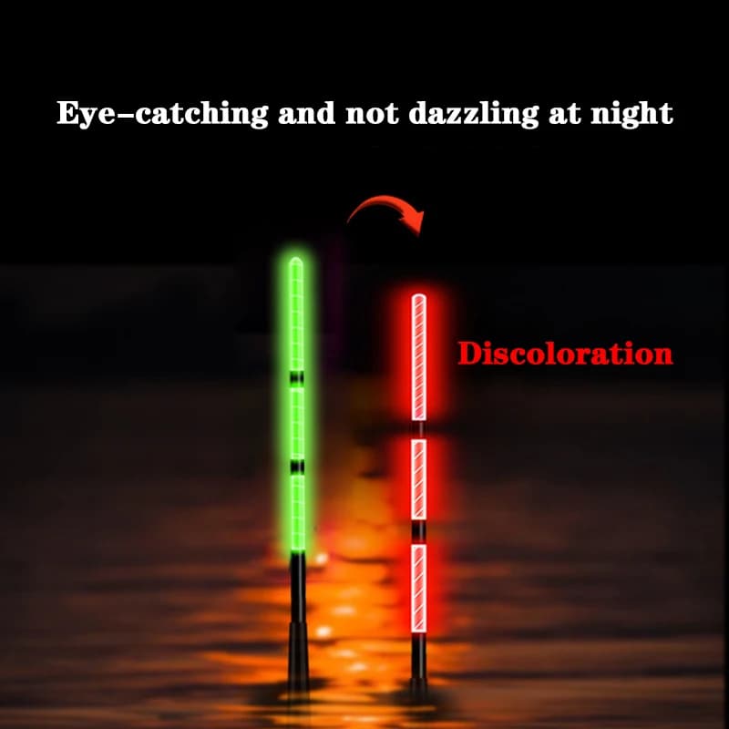 Nouveau flotteur de pêche électronique court avec LED lumineuse détection de gravité changement de c