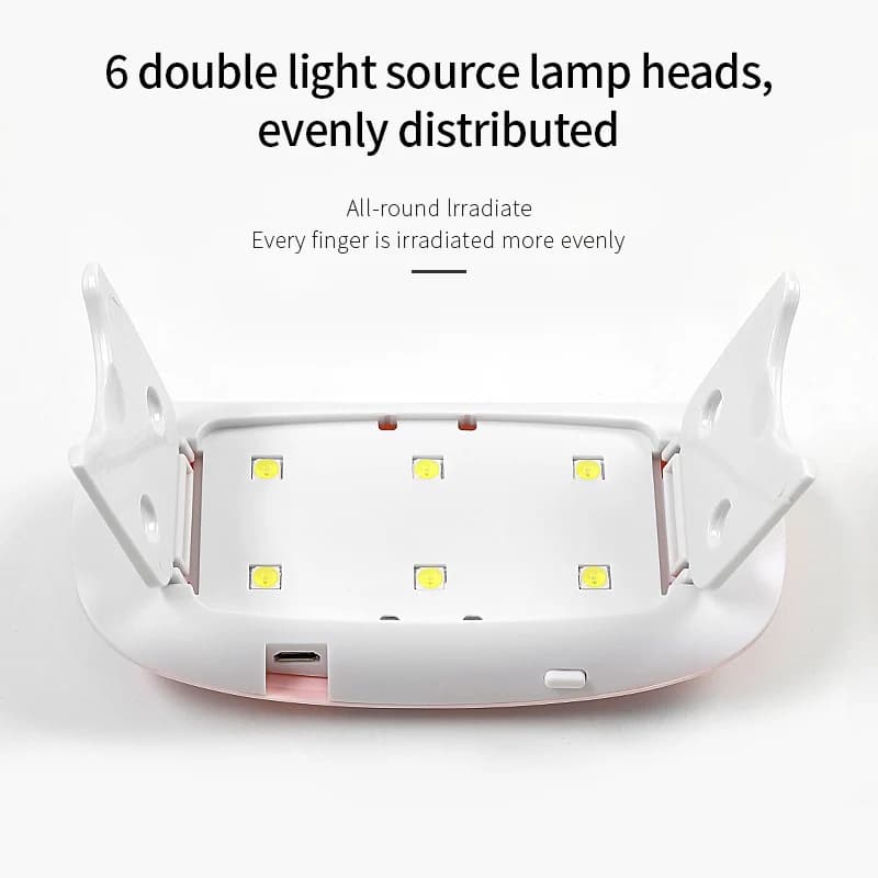 Mini lampe à ongles UV lumière LED vernis Gel durci rose blanc sèche-ongles Machine Portable USB UV 