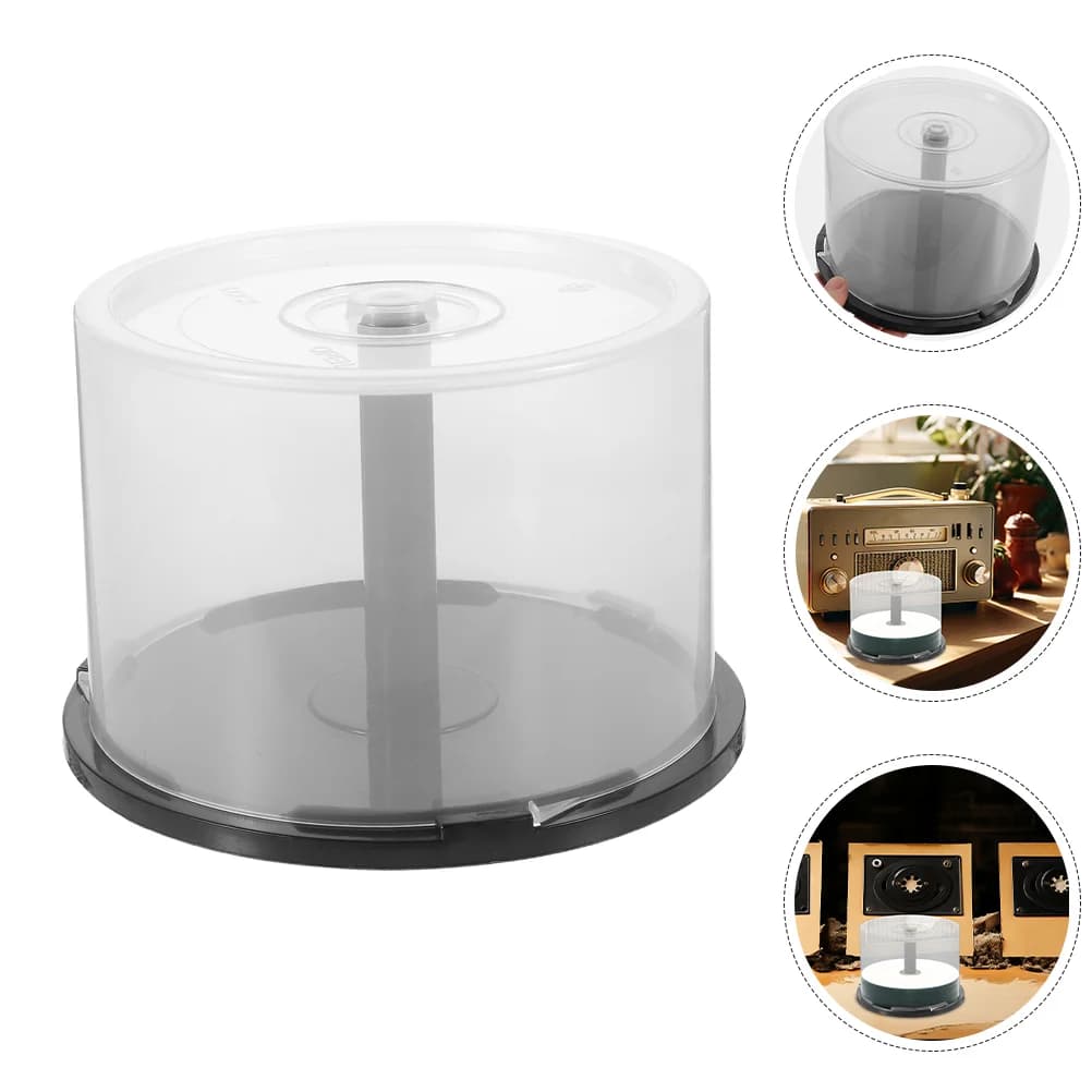 Seau de stockage disques Dvd ganizer conteneur de Cd vide support de stockage en plastique support d