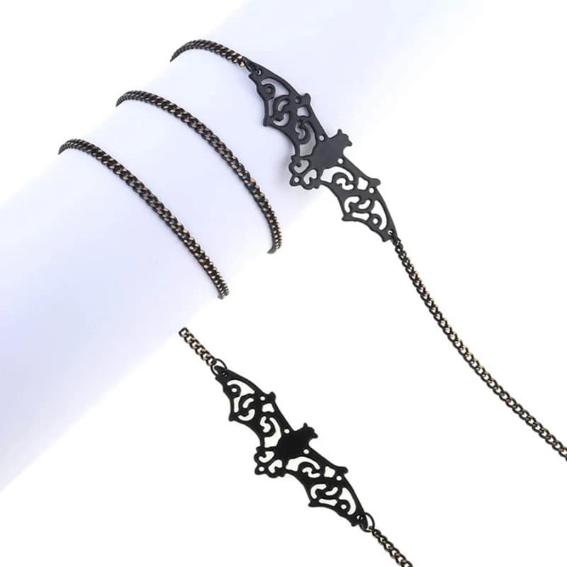 Sangles de lunettes, perles de chauve-souris, chaîne à maillons, chaînes creuses, lunettes de soleil