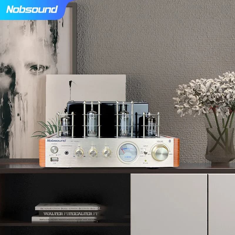 Amplificateur de puissance à tube HIFI, sans fil, Bluetooth 2.1 canaux, Audiophile, 6erian * 2 6N1*2
