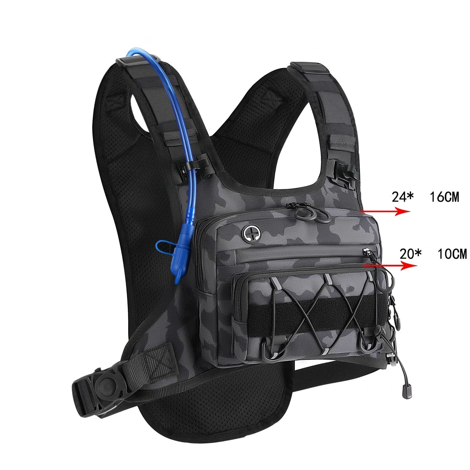 Sac bandoulière tactique imperméable pour homme – Idéal pour la course, les voyages, la randonnée et