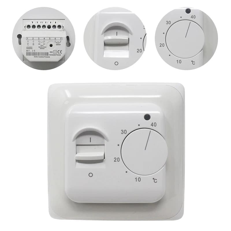 Plancher Chauffant électrique Contrôleur De Température De Thermostat de Pièce Chaud Régulateur 220V