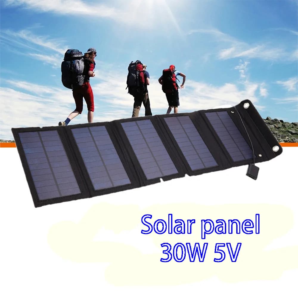 Cellule solaire 30W panneaux photovoltaïques système de chargeur USB batterie V 5V Portable Flexible