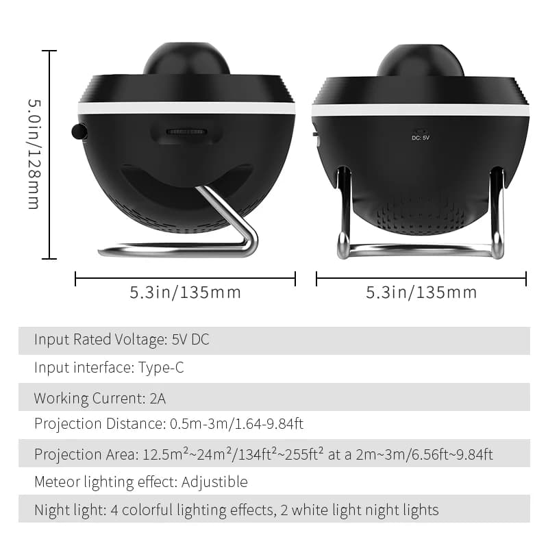 Meteor-Projecteur de galAct ultra clair, 13 en 1, veilleuse, lampe, espace lointain, boule, planétar