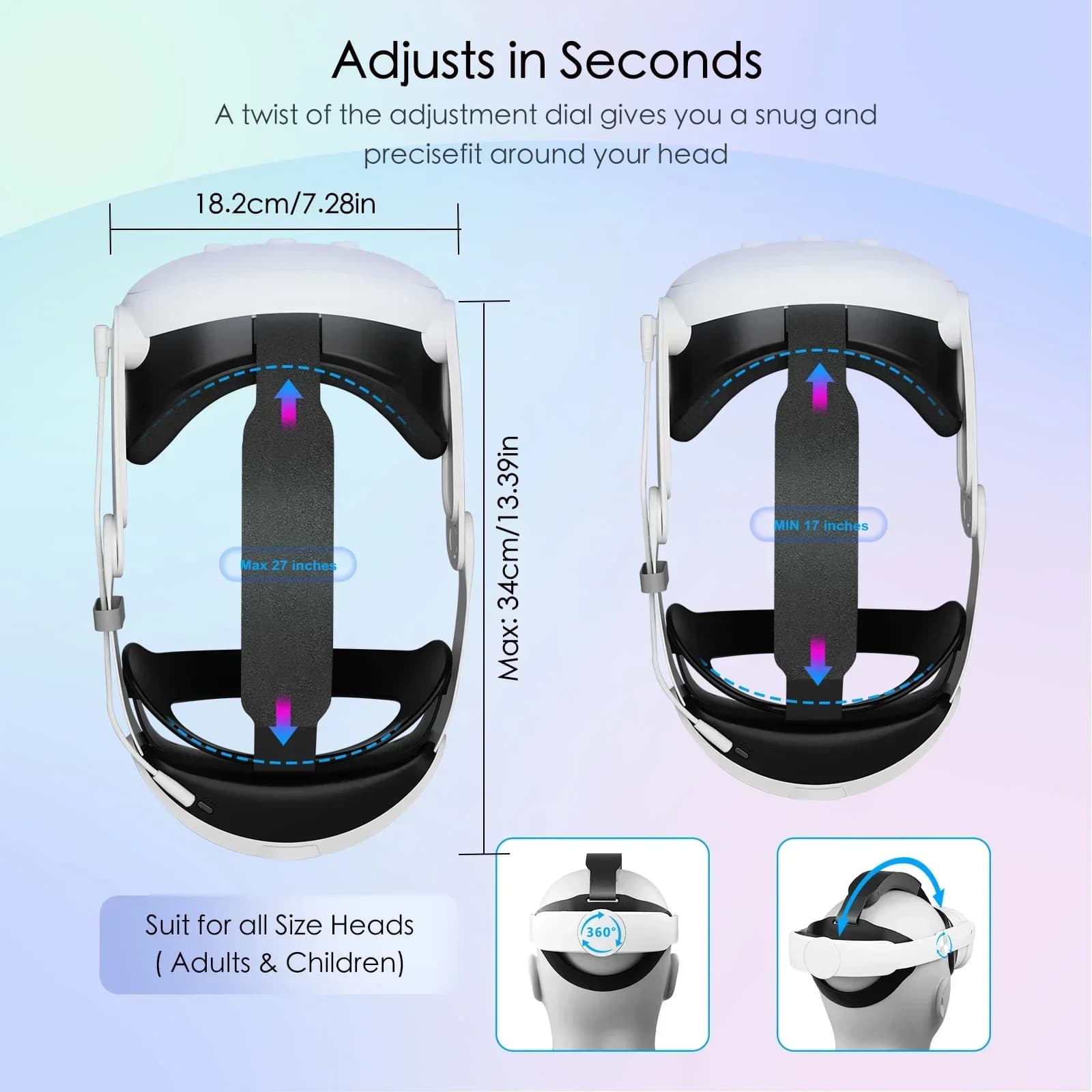 Sangle de tête 10000mAh, batterie pour casque Meta Quest 3/Quest 3S VR, remplacement de sangle Elite