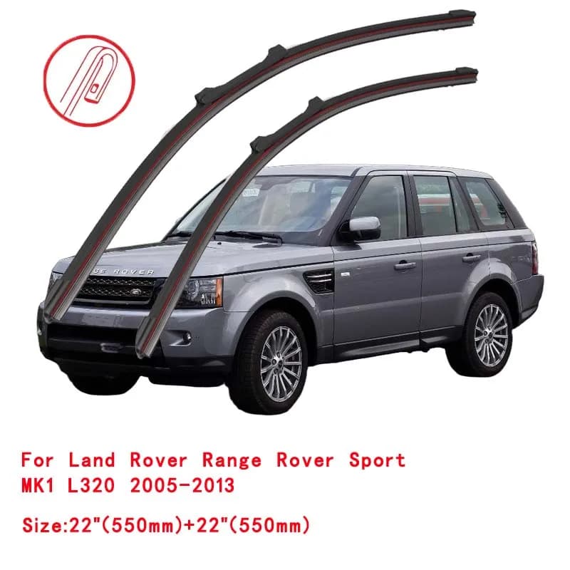 Essuie-glace Double en caoutchouc, brosses de voiture, pour Range Rover Sport L320 L494 SUV 2005 200