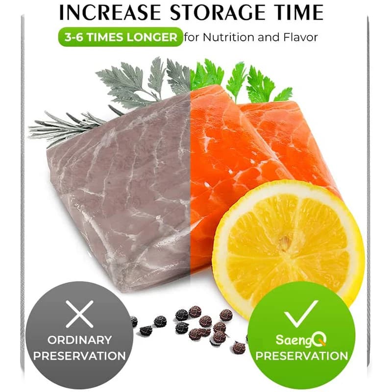 SaengQ – sac de scellage sous vide pour aliments de cuisine, sacs de rangement Sous Vide pour emball