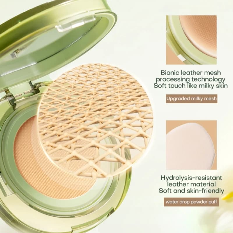 Mistine fond de teint coussin d'air maquillage avec finition rosée naturelle hydrater nourrir crème 
