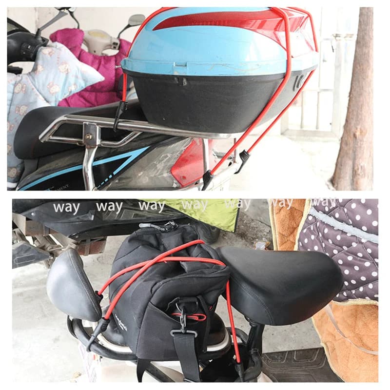 Cordons élastiques élastiques avec crochets, sangle d'emballage de bagages, filet de chargement pour