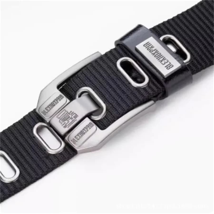 Ceinture à boucle ardillon pour hommes, ceinture en toile, ceinture en Nylon à la mode, ceinture en 