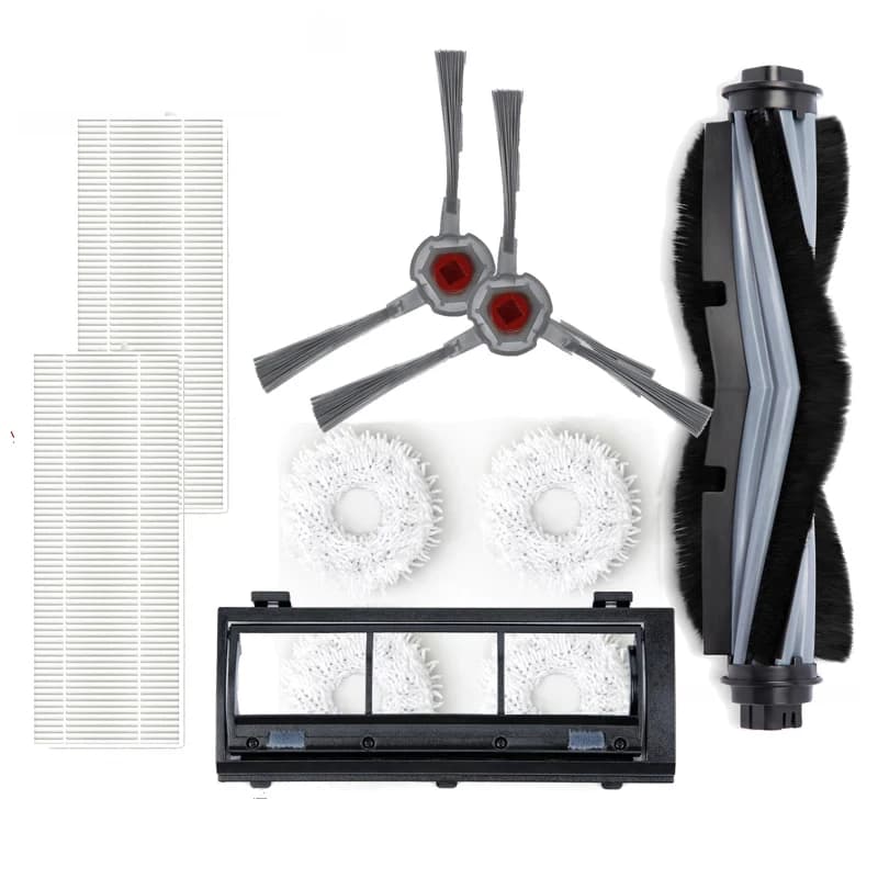 Brosse latérale, brosse principale, boîte à poussière, filtre Hape pour Station de vadrouille yeedi,