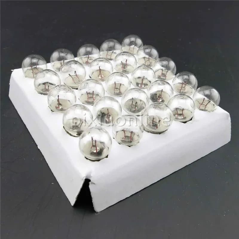 2 pièces 2.5V 3V 3.8V 6V petites ampoules électriques support d'ampoule rond lampe de Base bricolage